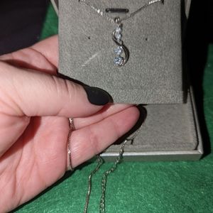 SALE MUST GO Diamond Infinity Necklace ~ Simulated